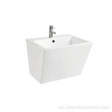 Baño pequeño Ahorre espacio Lavabo de cerámica para colgar en la pared